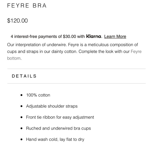 New Are You Am I, Fyre Bra Top, Size Small - Picture 5 of 6